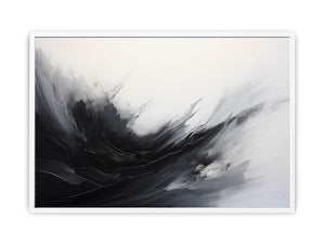 Abstract Black Grey Painting