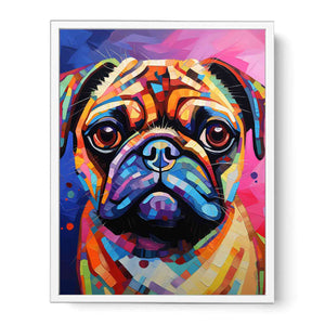 Pug Dog Modern Art Painting
