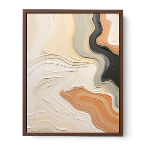 Abstract Brown Peach Knife Art Painting
