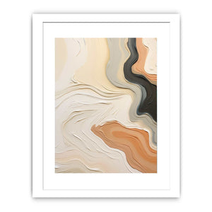 Abstract Brown Peach Knife Art Painting