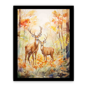 Two Deer Modern Art Painting