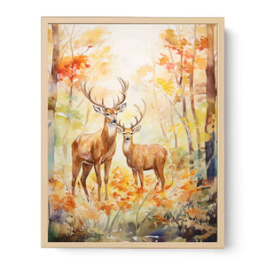 Two Deer Modern Art Painting