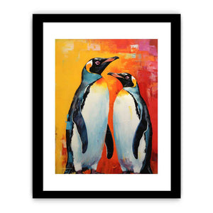 Two Penguin Modern Art Painting