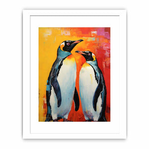 Two Penguin Modern Art Painting