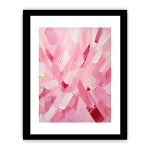 Rose Pink Abstract Art Painting
