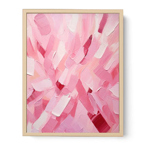 Rose Pink Abstract Art Painting