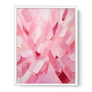 Rose Pink Abstract Art Painting