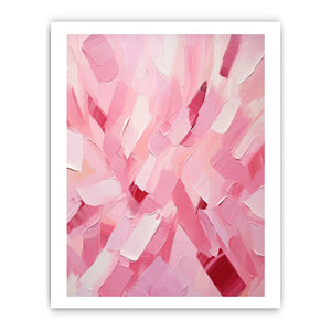Rose Pink Abstract Art Painting