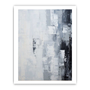 Abstract Knife Grey Art Painting