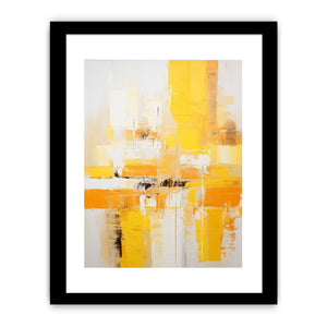 Abstract Yellow White Painting