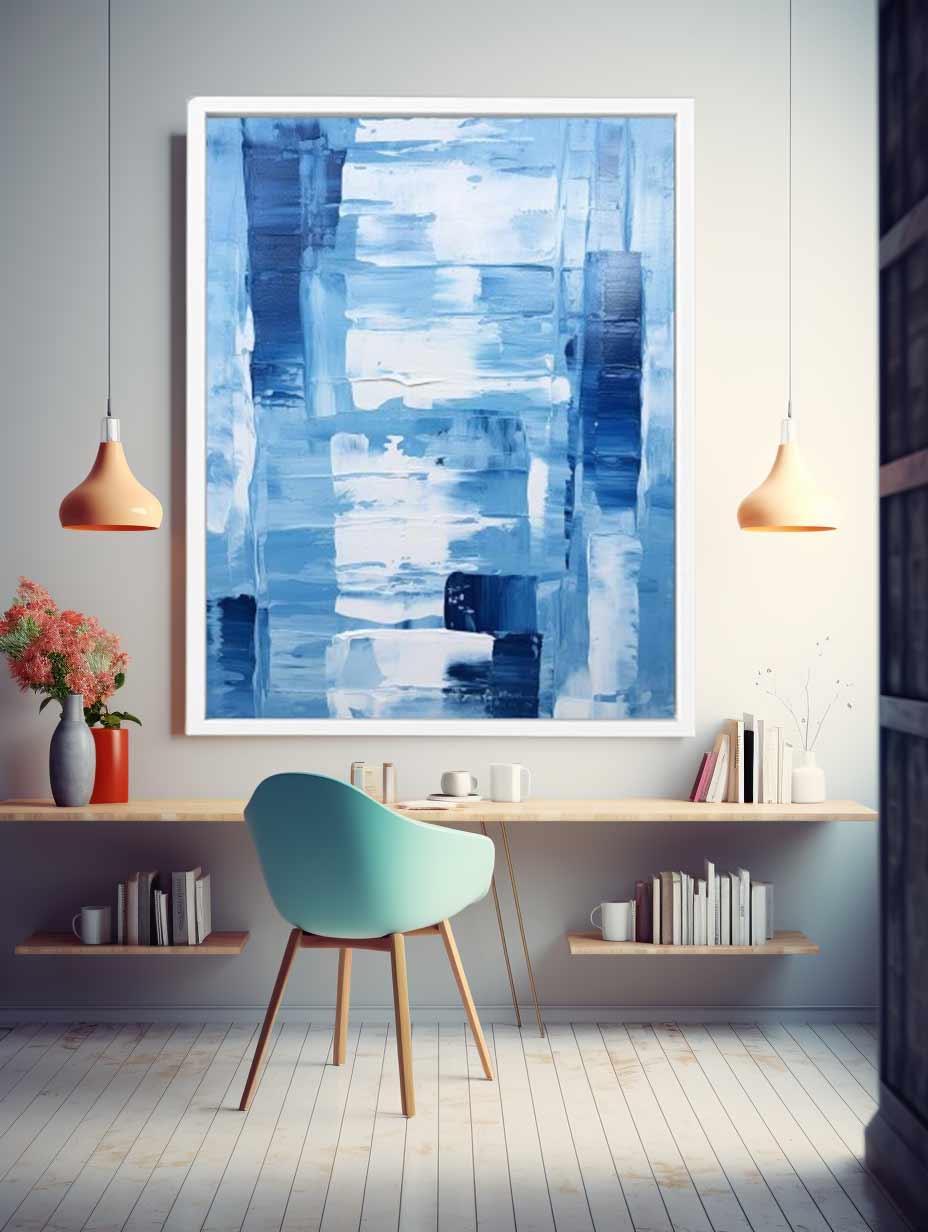 Blue Abstract Art Painting