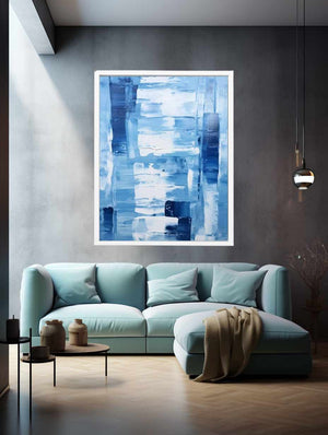 Blue Abstract Art Painting