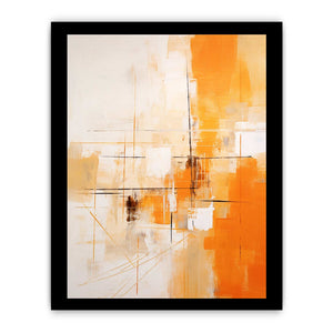 Orange Abstract Art Painting