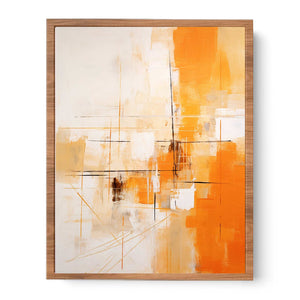Orange Abstract Art Painting