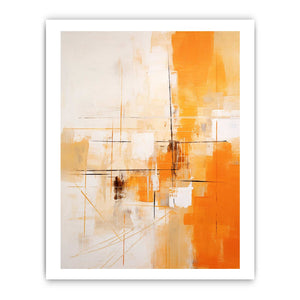 Orange Abstract Art Painting