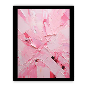 Pink Abstract Art Knife Painting