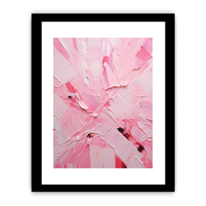 Pink Abstract Art Knife Painting