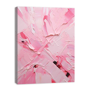 Pink Abstract Art Knife Painting