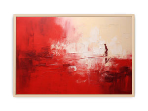 Red Abstract Painting