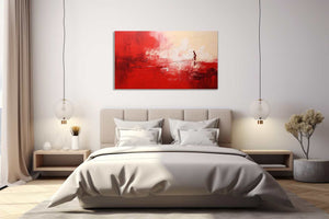 Red Abstract Painting