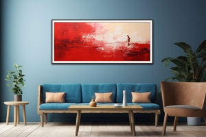 Red Abstract Painting