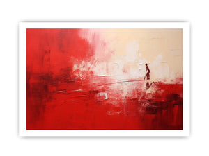 Red Abstract Painting