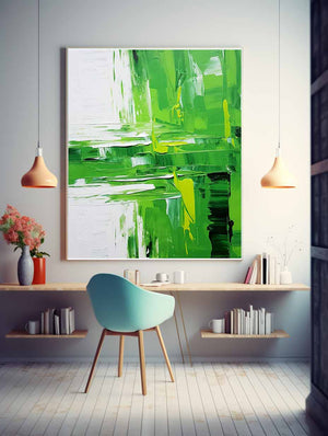 Abstract Green Painting