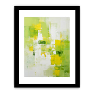Green Yellow Abstract Painting