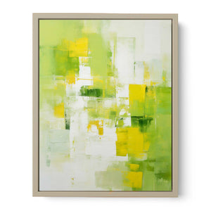 Green Yellow Abstract Painting