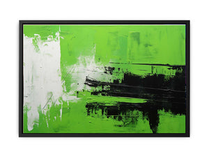 Green Black Abstract Painting