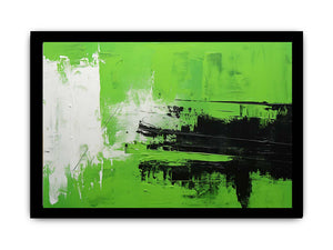 Green Black Abstract Painting