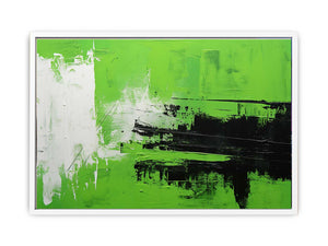 Green Black Abstract Painting