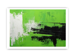 Green Black Abstract Painting
