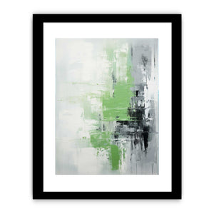 Green Grey Abstract Painting