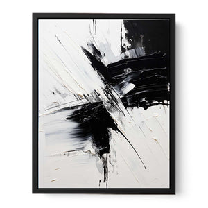 Black White Abstract Painting