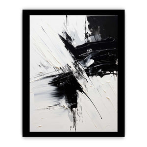 Black White Abstract Painting
