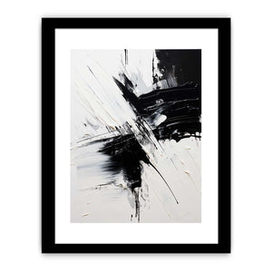 Black White Abstract Painting