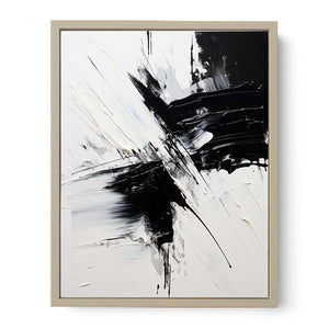 Black White Abstract Painting
