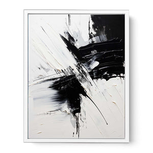 Black White Abstract Painting