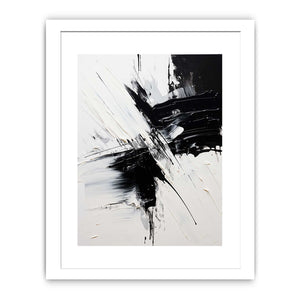 Black White Abstract Painting
