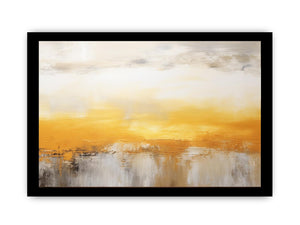Abstract Yellow Brown Painting
