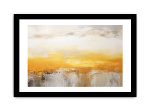 Abstract Yellow Brown Painting