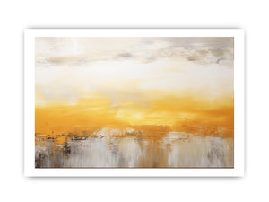 Abstract Yellow Brown Painting
