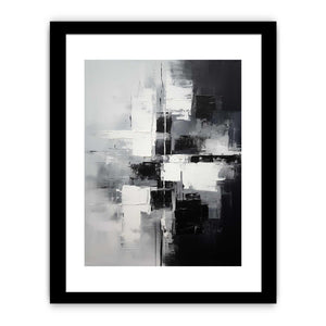 Black And Grey Abstract Painting