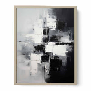 Black And Grey Abstract Painting
