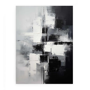 Black And Grey Abstract Painting