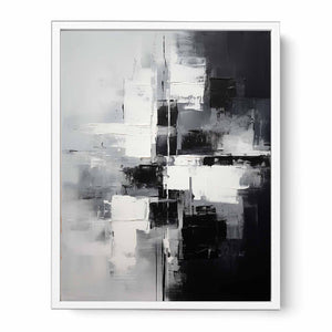 Black And Grey Abstract Painting