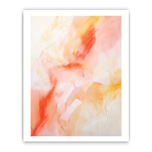 Orange Pink Abstract Painting