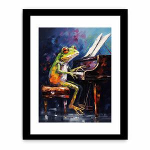 Frog Piano Modern Art Painting