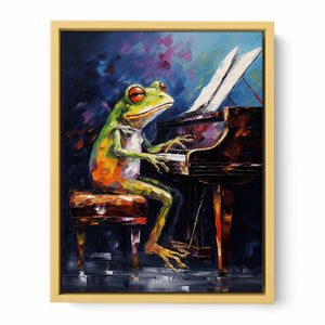 Frog Piano Modern Art Painting
